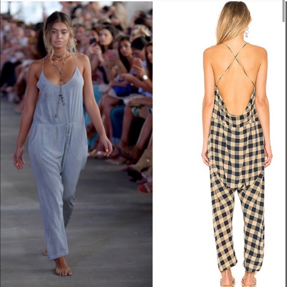 NWOT ACACIA Copacabana Silk Jumpsuit